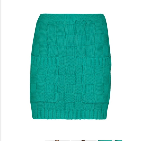 Final Offer! NWT STAUD Dunes Skirt, Seaglass, size S - Picture 5 of 5